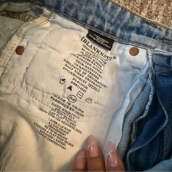 BLANKNYC Patchwork The Barrow Short In Wildest Rhythm Crochet- Size 26 - Picture 10 of 10